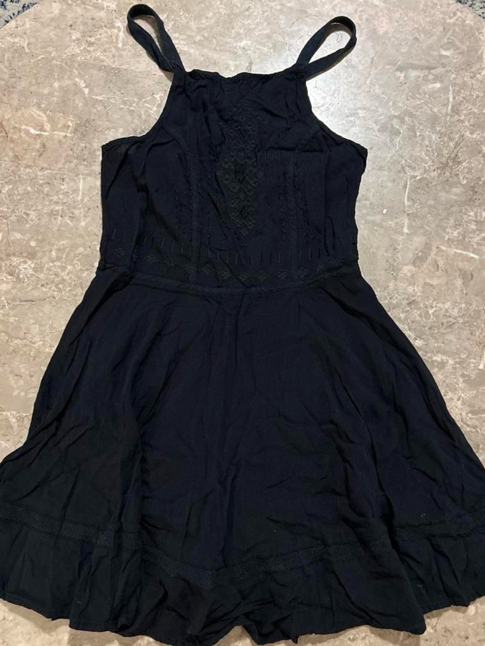 Women’s Black Spaghetti Strap Summer Tunic Tank